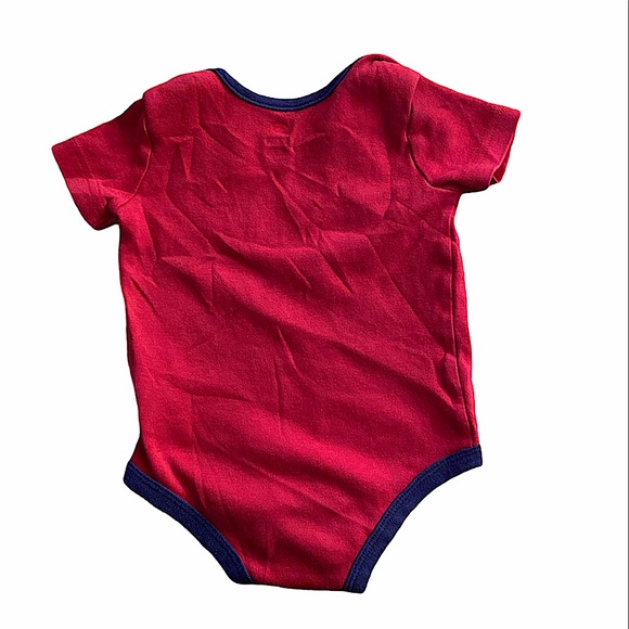 Nike | Infant Pajama and Onesie Set | Red and gray 6-9 month sized - Picture 6 of 7